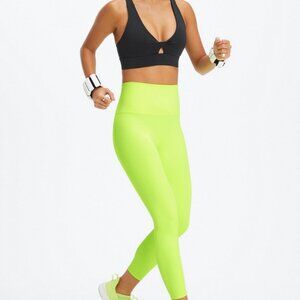 Fabletics - Pure Luxe Ultra High-Waisted Leggings -  M - Neon Florescent Yellow